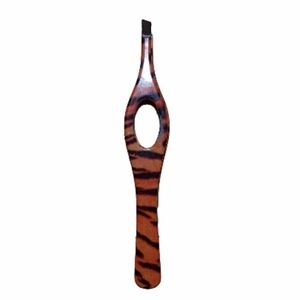 Orange and Black Tiger Stripes Wide Grip Slant Tip